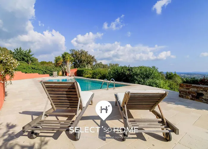 Selectsohome - Vue Avec Piscine A - Thalassa 빌라 봄레미모사